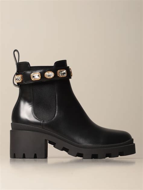 gucci black jewel boots